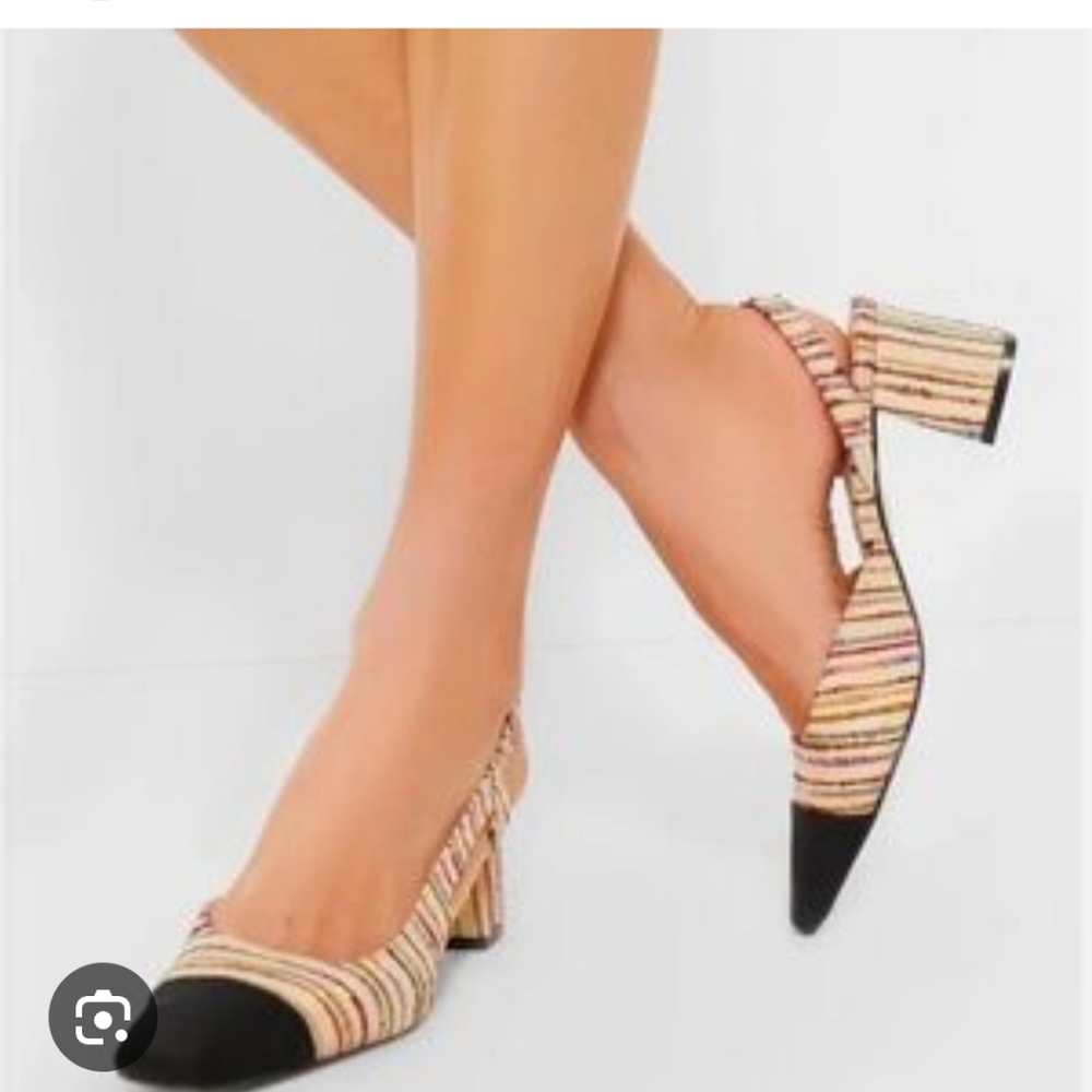 Tuckernuck Multi Tweed Tinsley Slungback Heels Numerous Sizes